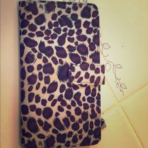 Cheetah Print Checkbook Wallet